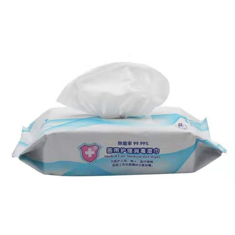 25pcs/Box Medical Disinfection Portable Alcohol wipes