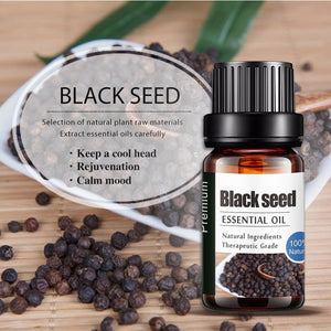 10ml Pure Natural Plant Black Seed Essential Oil Anti-stress